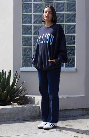 Blue Malibu Crew Neck Sweatshirt image number 2
