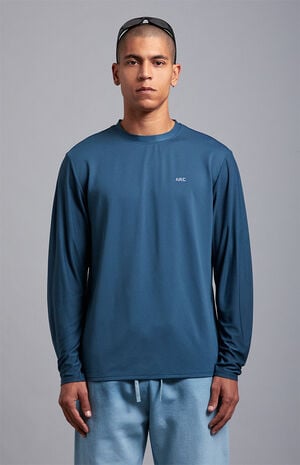 Active Blue Performance Long Sleeve T-Shirt image number 2