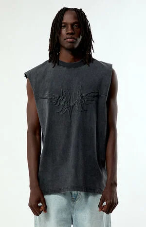 Cyber Wings Cut Off Muscle T-Shirt image number 1