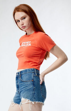 501 Original Fit Medium Indigo High Waisted Denim Shorts image number 2