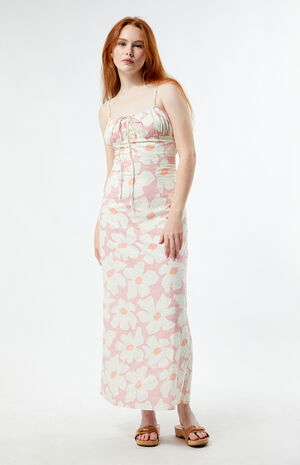 Mimi Floral Gathered Maxi Dress image number 3