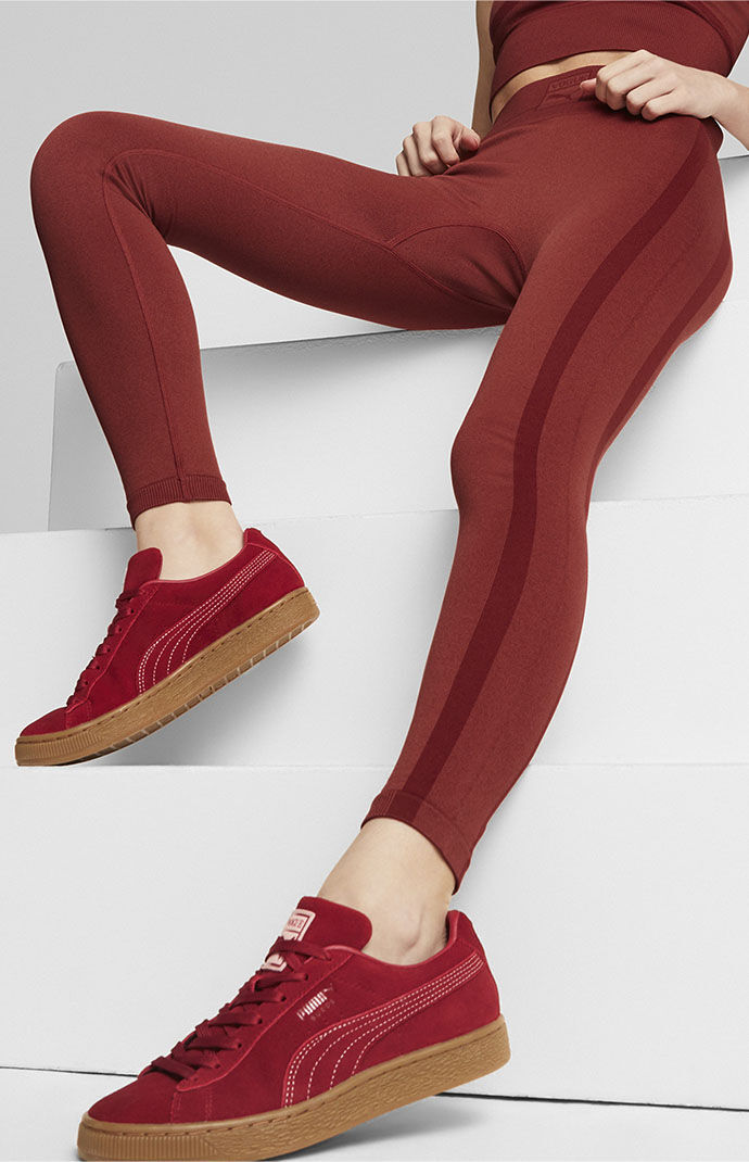Red puma leggings hot sale