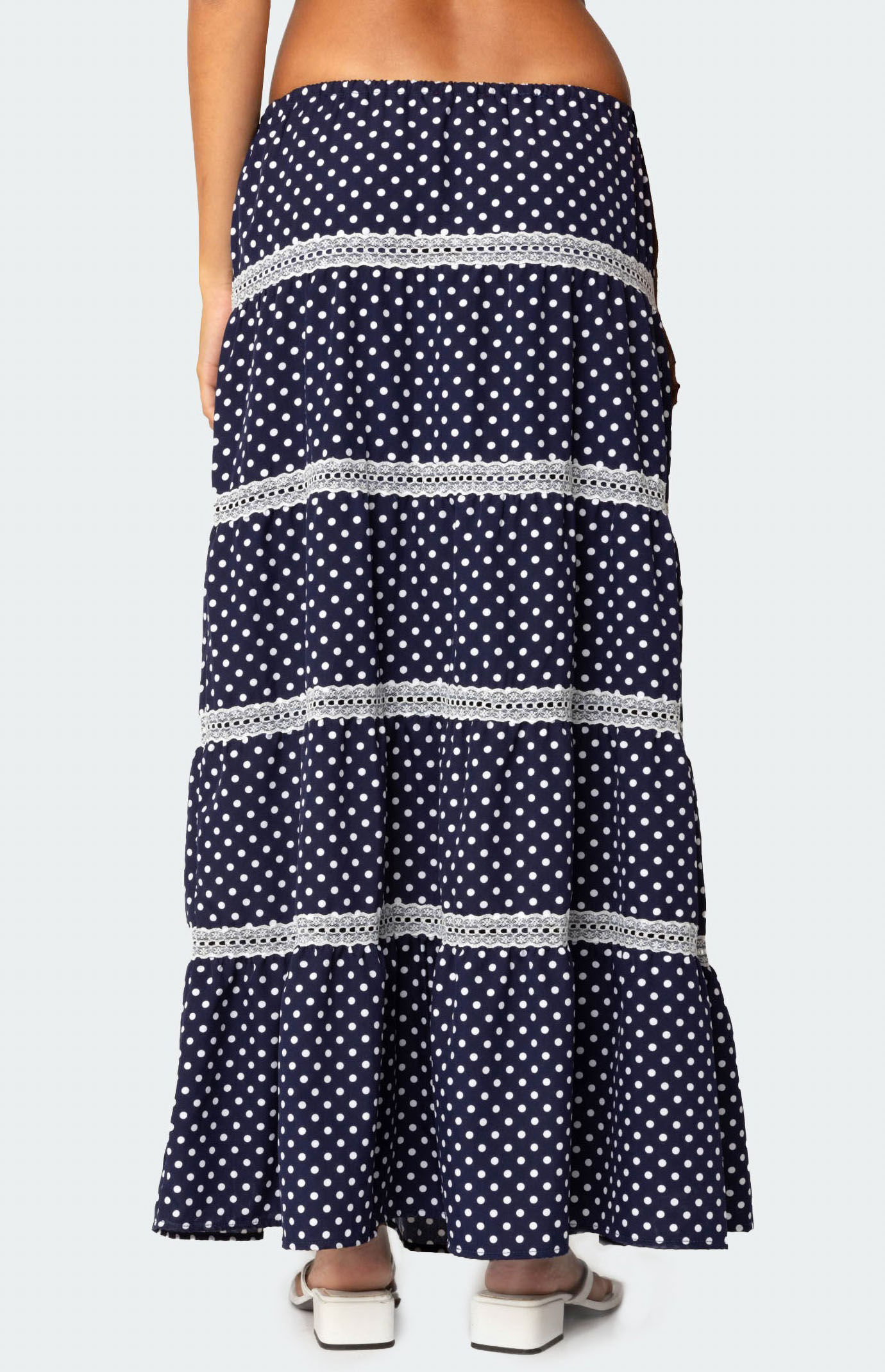 スカート Tiered dot skirt Tiered dot skirt – POPPY
