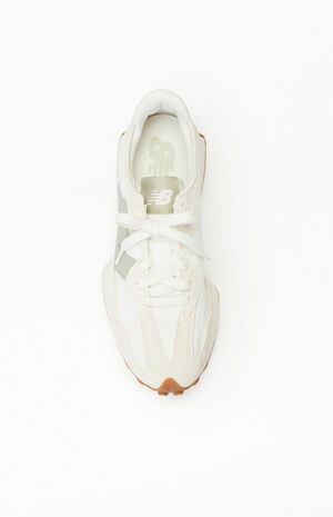 Women's White & Green 327 Sneakers image number 5