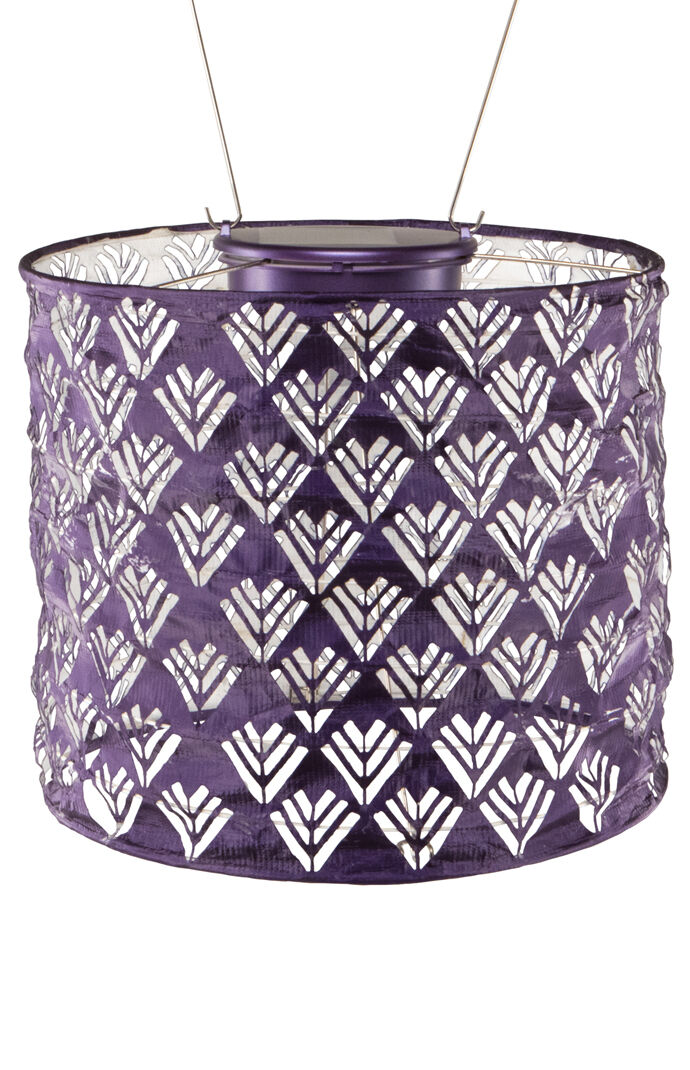 Purple Drum Solar Lantern