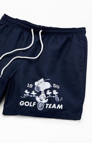 Snoopy Golf 6" Swim Trunks image number 4