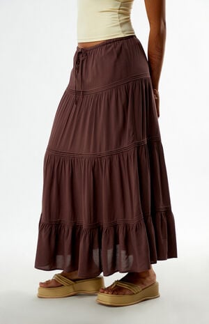Tiered Maxi Skirt image number 4
