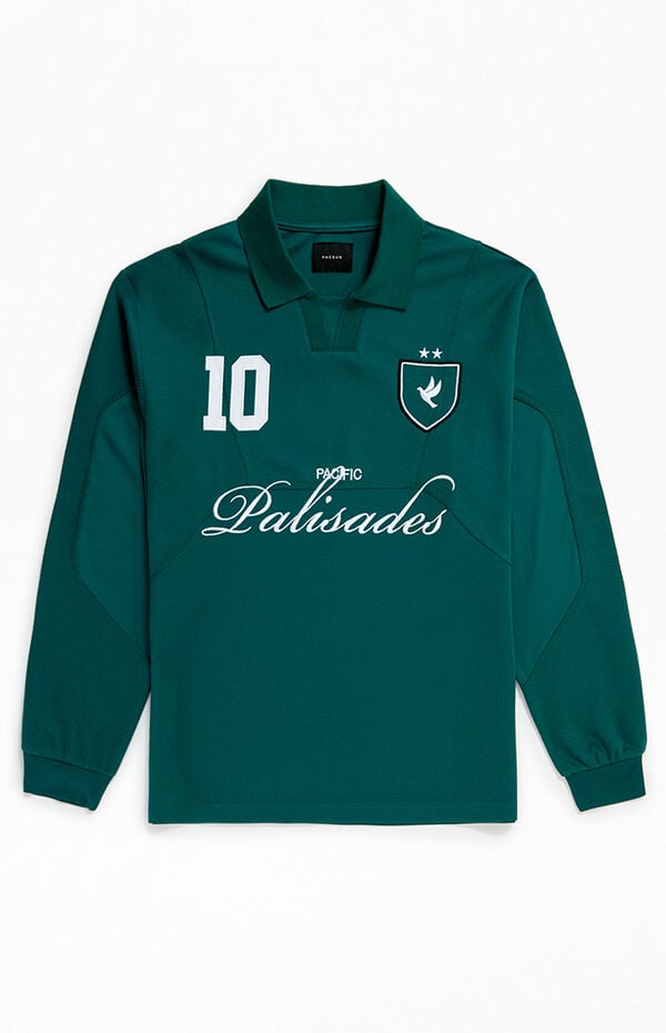 Pacsun Green Pacific Palisades Long Sleeve Jersey