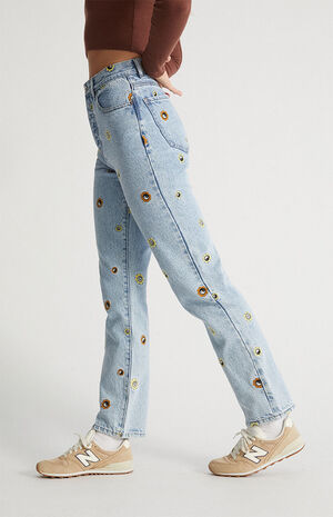 Eco Nineties Embroidered Dad Jeans image number 4