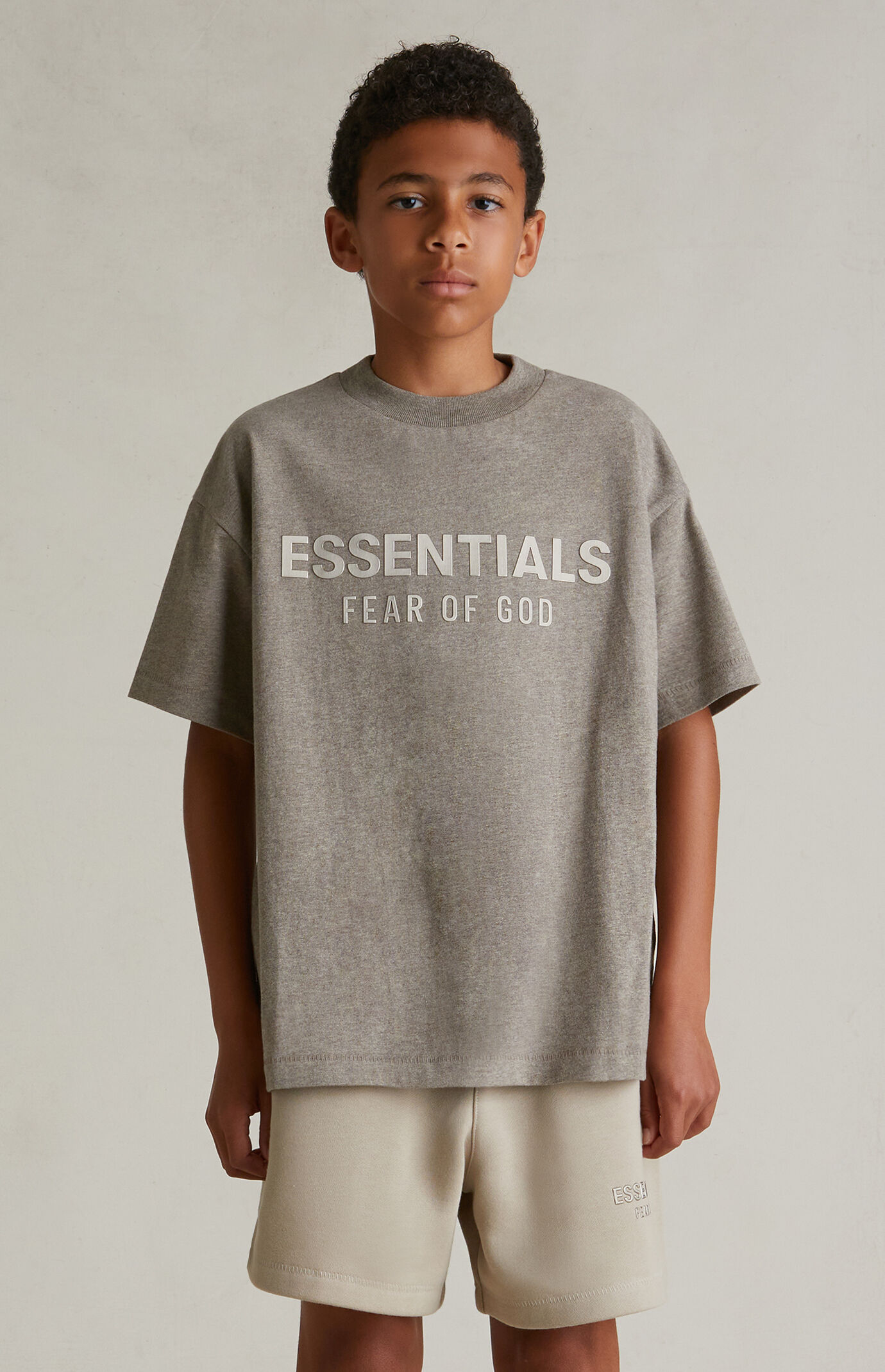 Fear of God ESSENTIALS Kids Homestead Heather Classic Crew Neck T-Shirt