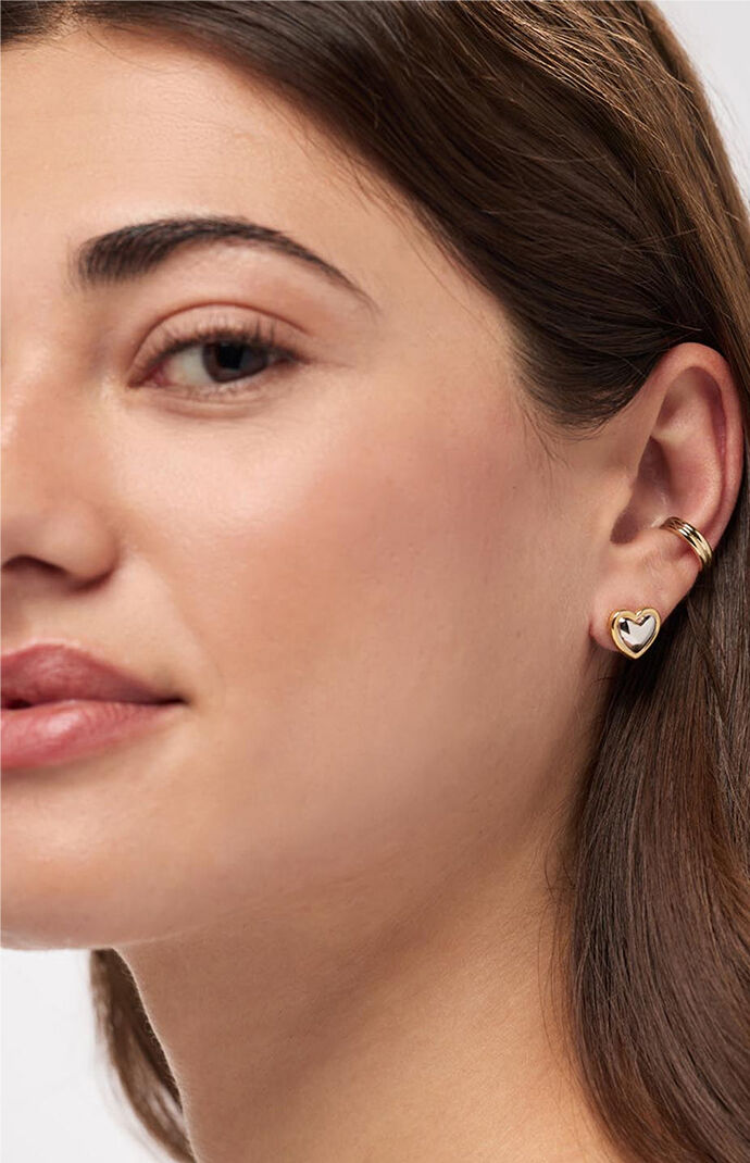 Ana Luisa Lev Two-Tone Stud Earrings