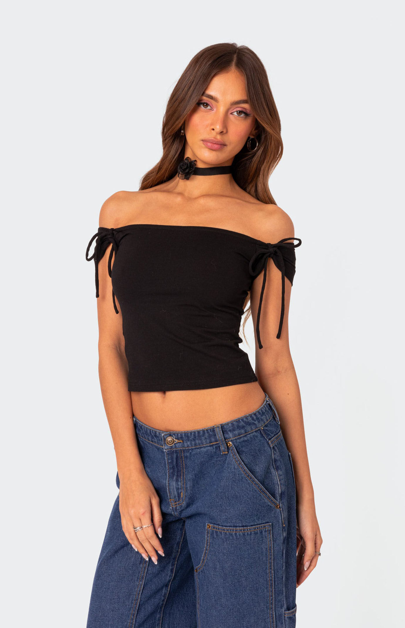 【mnem】Weijing Shirt Off Shoulder Eniloyal Off The Shoulder Tops for Women Short Sleeve Trendy