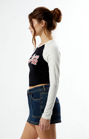 Contrast Long Sleeve Raglan T-Shirt image number 3