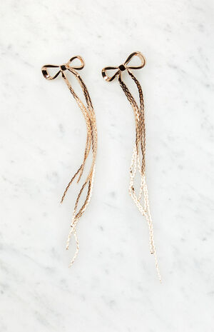 Dangle Bow Earrings image number 3