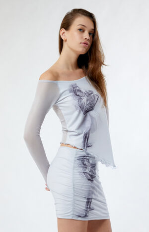 x PacSun Degas Dancer Mesh Mini Skirt image number 3