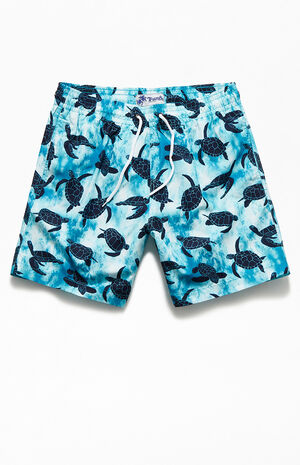 Sea Turtle Tie Dyed 16" Swim Trunks Sea Turtle Tie Dyed 16" Swim Trunks image number null