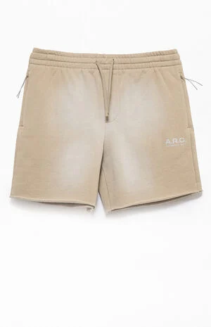 Active Khaki Cutoff Fleece Sweat Shorts image number 1
