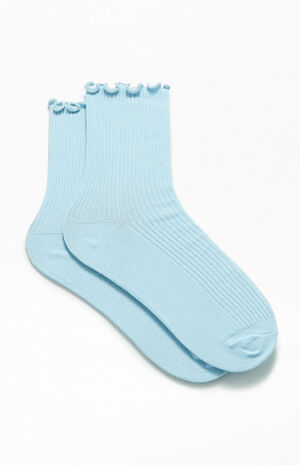 Solid Ruffle Socks image number 2