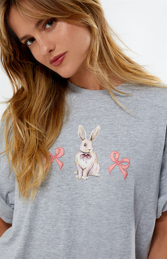 Golden Hour Bunny Bow Oversized T-Shirt | PacSun