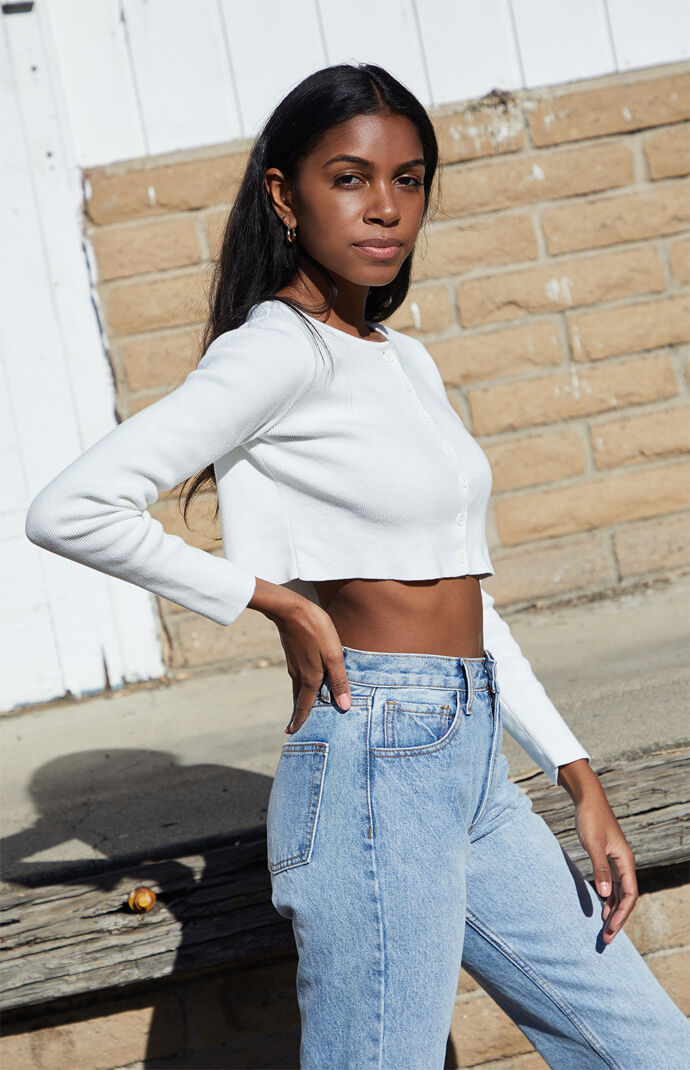 John Galt Athelia Cropped Cardigan PacSun