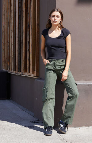 Black Basic Scoop Top&nbsp; image number 4