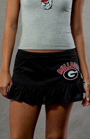 Georgia Bulldogs Ruffle Mini Skort image number 2