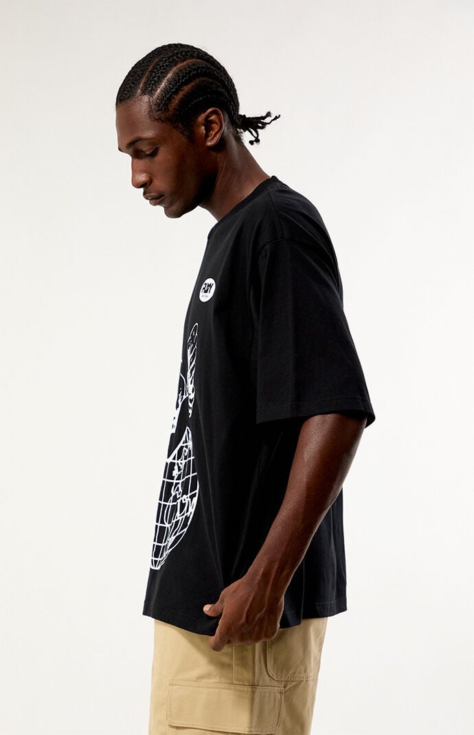 PLAY PALM ANGELS Angel Globe Relaxed Boxy T-Shirt