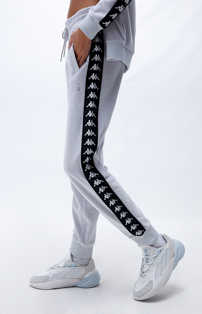 Kappa Gray 222 Banda Shine Sweatpants PacSun