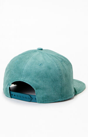 Green Philadelphia Eagles 9FIFTY Corduroy Rope Trim Snapback Hat image number 2