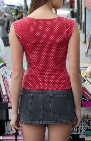 Red Polka Dot Amara Tank Top image number 3