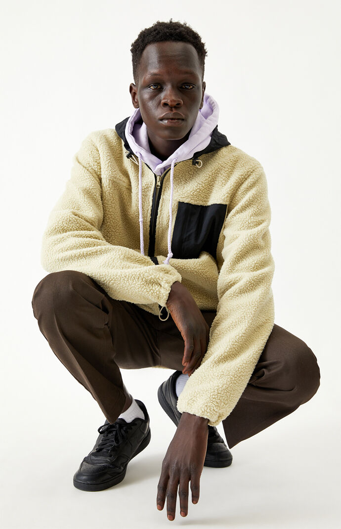 Hooded Sherpa Zip Jacket