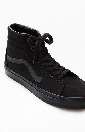 Vans Sk8-Hi Black Canvas Shoes | PacSun