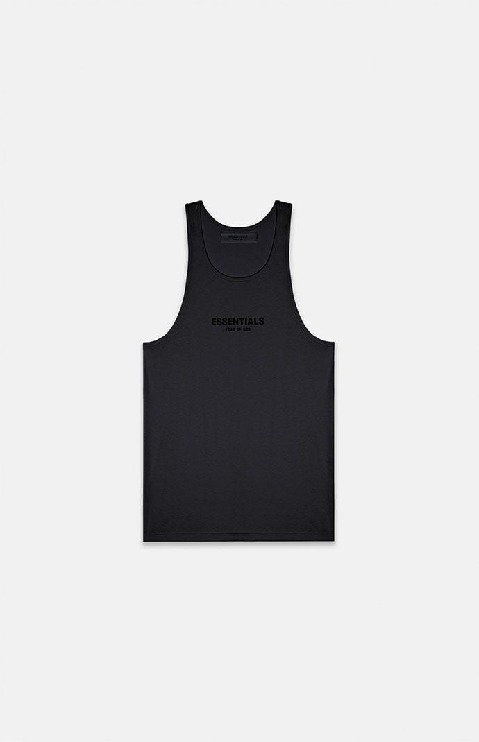 Fear of God ESSENTIALS Women's Jet Black Core Tank Top | Pacsun