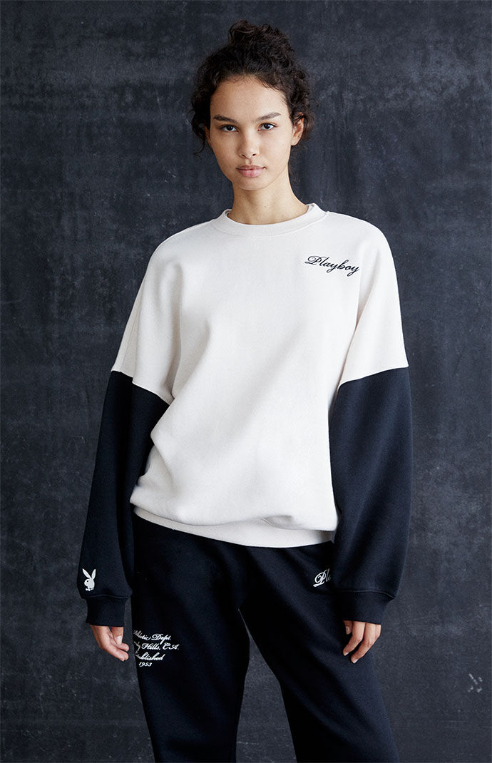 Playboy By PacSun Script Crew Neck Sweatshirt | PacSun