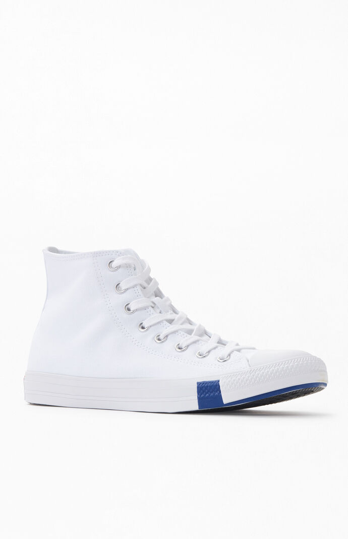 Converse White Chuck Taylor All Star Multi Logo High Top Shoes Pacsun