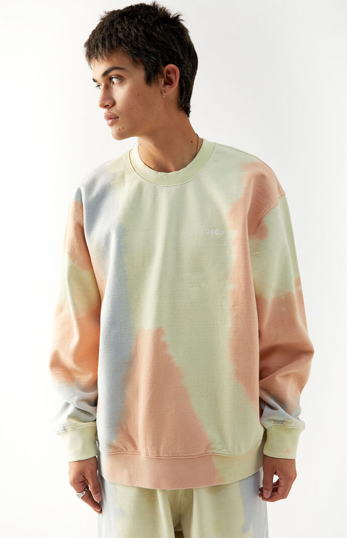 Tie-Dye Sustainable Crew Neck Sweatshirt