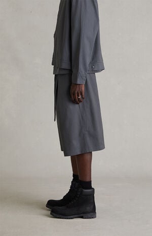 Iron Gray Relaxed Drawstring Shorts image number 3