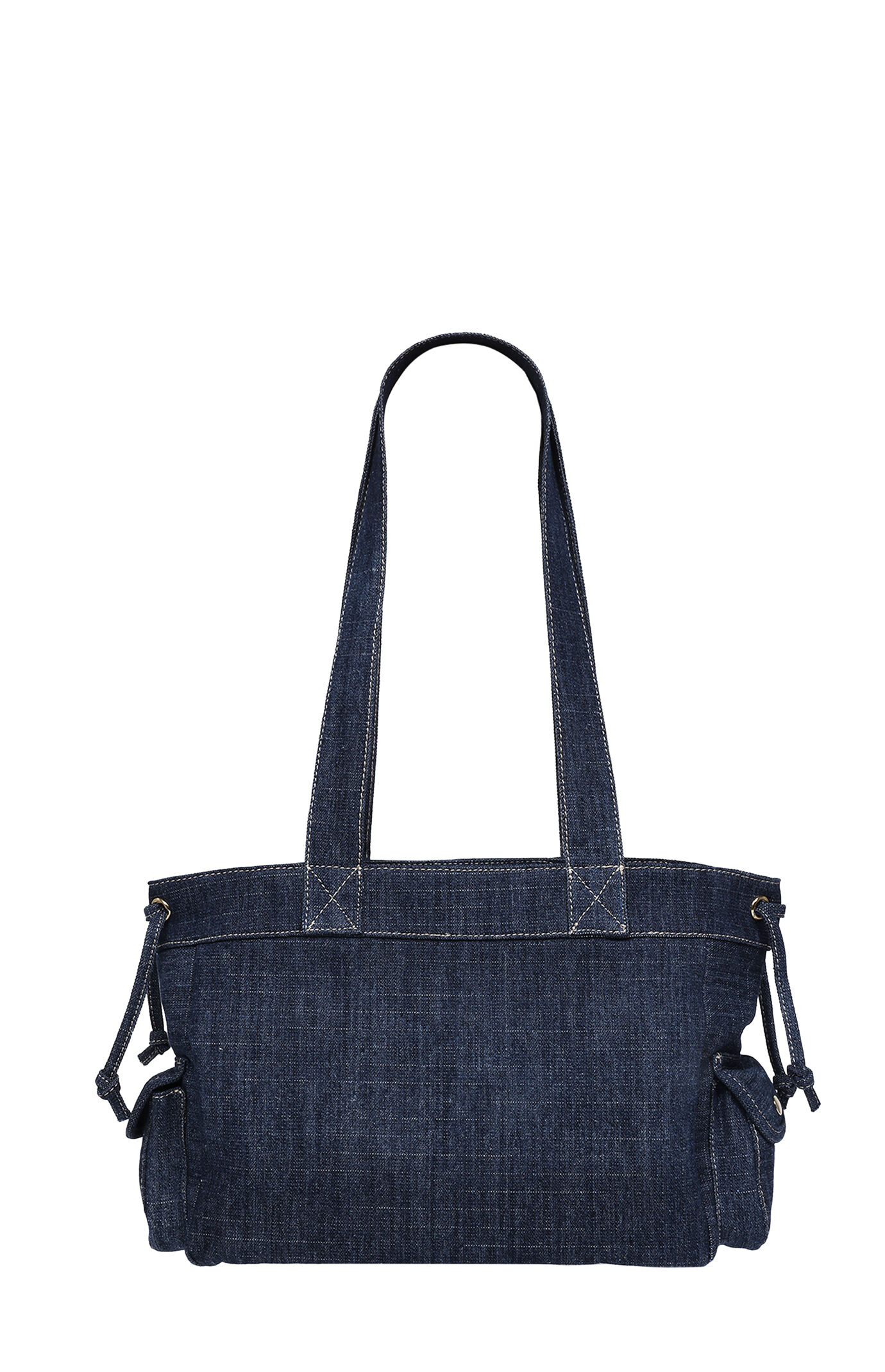 True Religion Dark Denim Multi Patch Tote Bag
