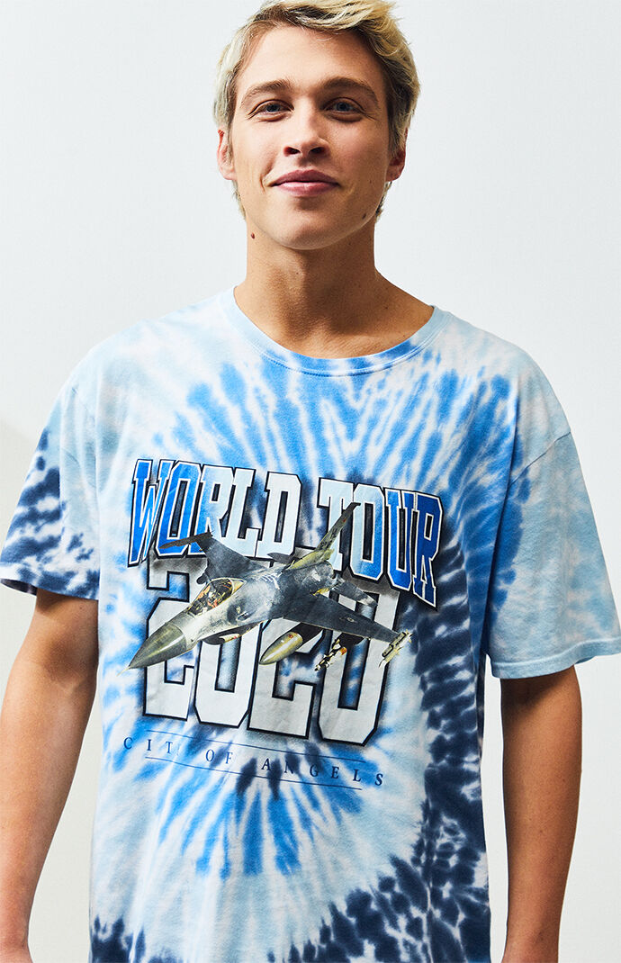 Pacsun World Tour Tie Dyed T Shirt Pacsun