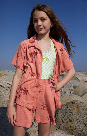 Palm Tree Terry Camp Shirt image number 3