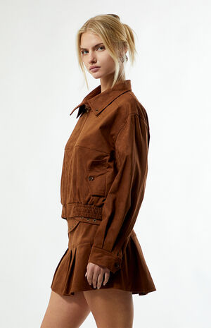 Faux Suede Mocca Jacket image number 3