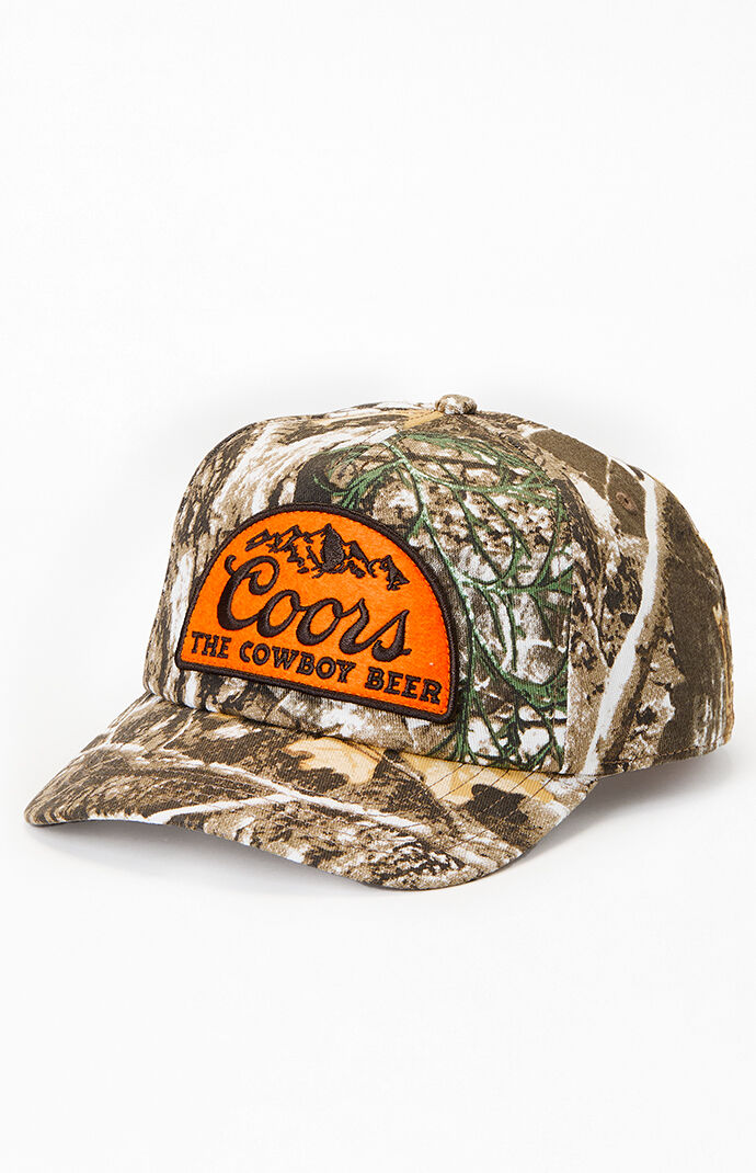 American Needle Coors Camo Cowboy Beer Snapback Hat