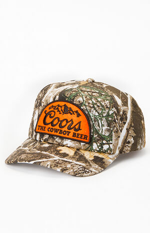 Coors Camo Cowboy Beer Snapback Hat image number 4