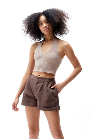 Pleated Trouser Shorts image number 1