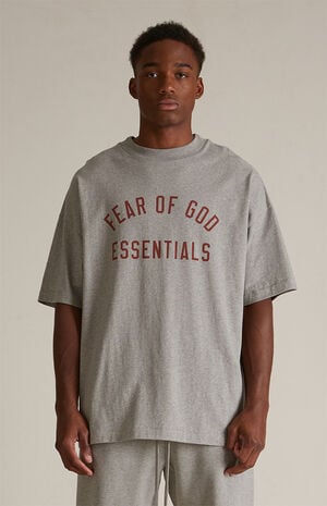Dark Heather Oatmeal Crew Neck T-Shirt
