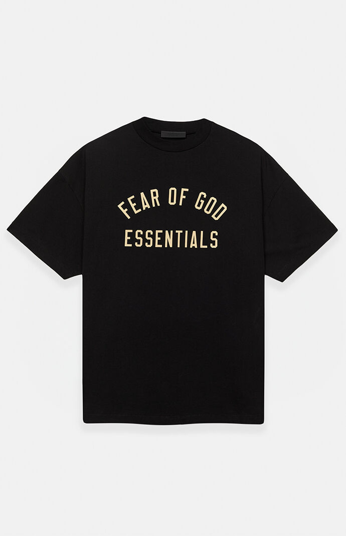Fear of God Essentials Black Crew Neck T-Shirt | PacSun
