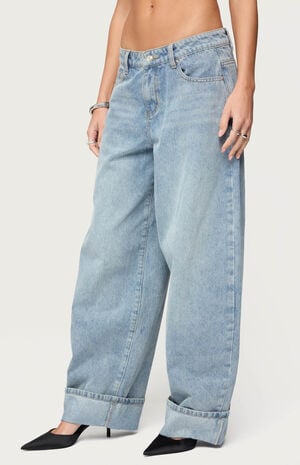 Kella Extra Oversized Low Rise Jeans image number 2
