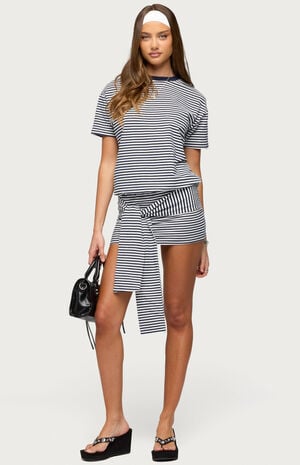 Ardeney Striped T-Shirt Mini Dress image number 5