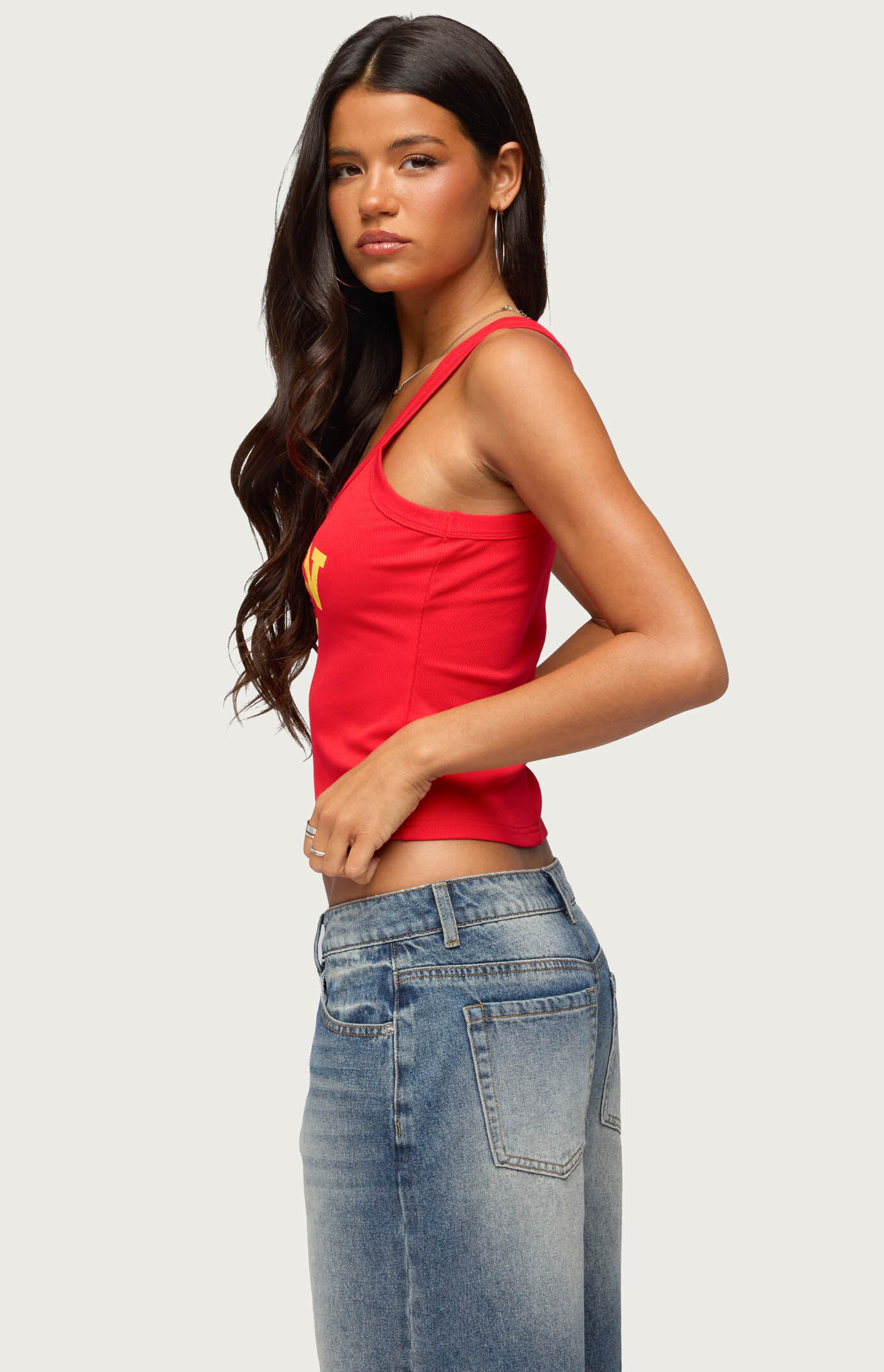 Edikted Spain Ribbed Tank Top