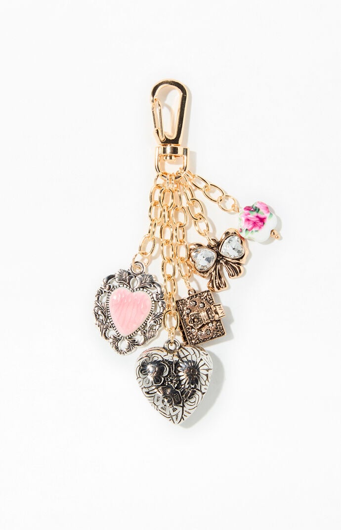 アクセサリー herlipto bag charm Bicolor Heart Hair Clip
